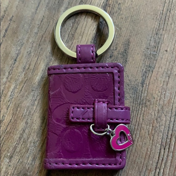 Coach Accessories - Coach purple keychain with room for pictures NWOT Coach Accessories - Coach purple keychain with room for pictures NWOT